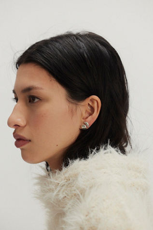 Camille Surault Mini Grigri Earrings at Free People in Silver