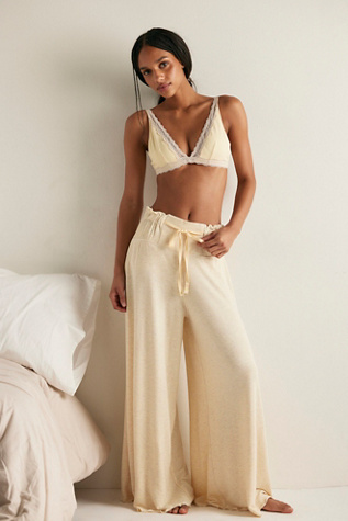 Dream State Pants by Intimately at Free People in Yellow, Size: XL