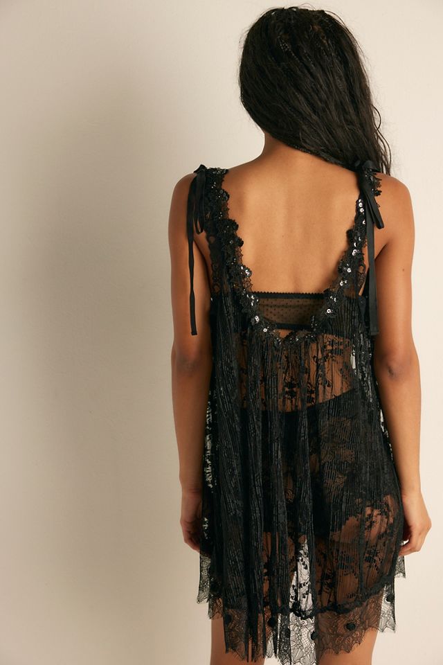 Good Taste Semi-Sheer Mini Slip Dress #2