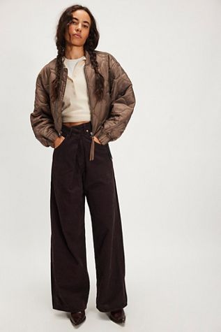 Jeans en velours côtelé AGOLDE Vana Fold