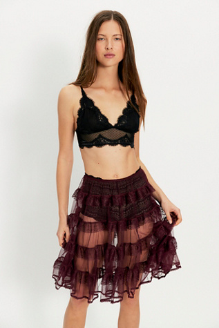 More For Me Half Slip by Intimately at Free People in Red, Size: L