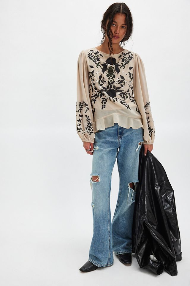 Worlds Apart Embroidered Blouse #2