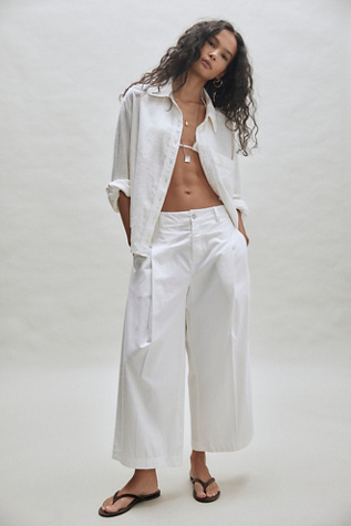 Silverlake Wide-Leg Chino Trousers