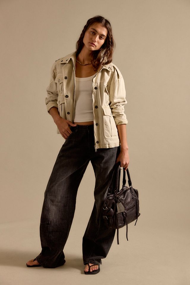 We The Free Highland Low-Rise Twisted Bowed Jeans #1