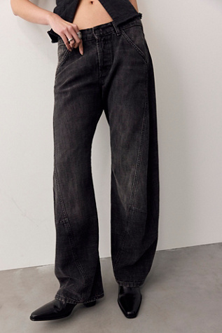 We The Free Highland Low-Rise Twisted Bowed Jeans