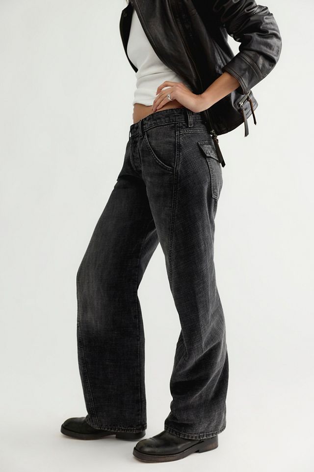 We The Free Highland Low-Rise Twisted Bowed Jeans #1