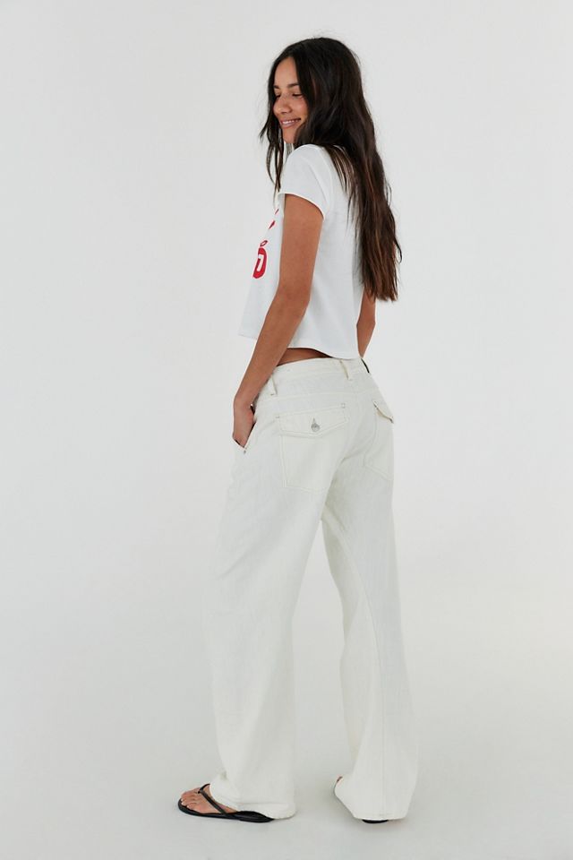 We The Free Highland Low-Rise Twisted Bowed Jeans #2