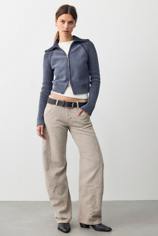 We The Free Highland Low-Rise Twisted Bowed Jeans