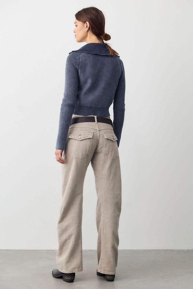 We The Free Highland Low-Rise Twisted Bowed Jeans #1