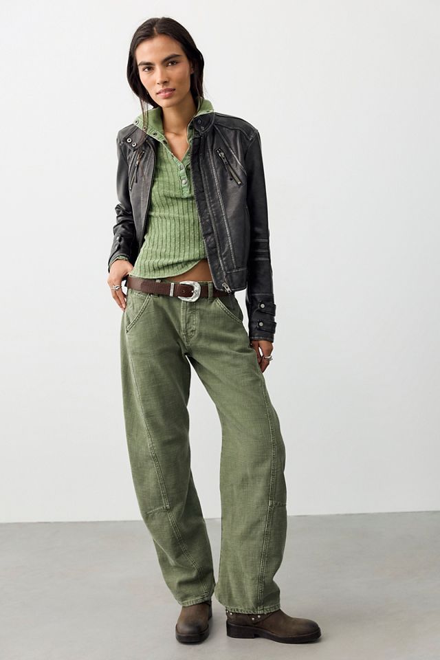 We The Free Highland Low-Rise Twisted Bowed Jeans #2