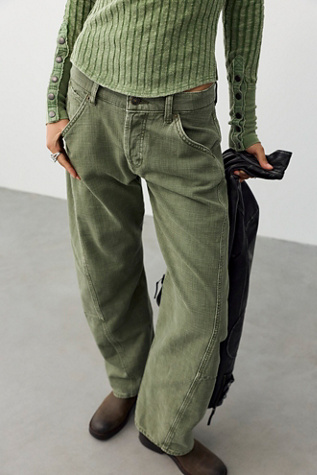 We The Free Highland Low-Rise Twisted Bowed Jeans