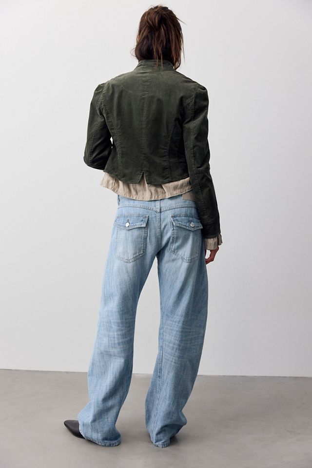 We The Free Highland Low-Rise Twisted Bowed Jeans #1