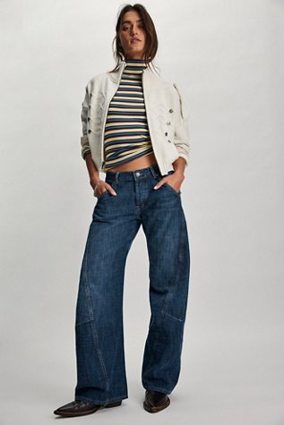 We The Free Highland Low-Rise Twisted Bowed Jeans