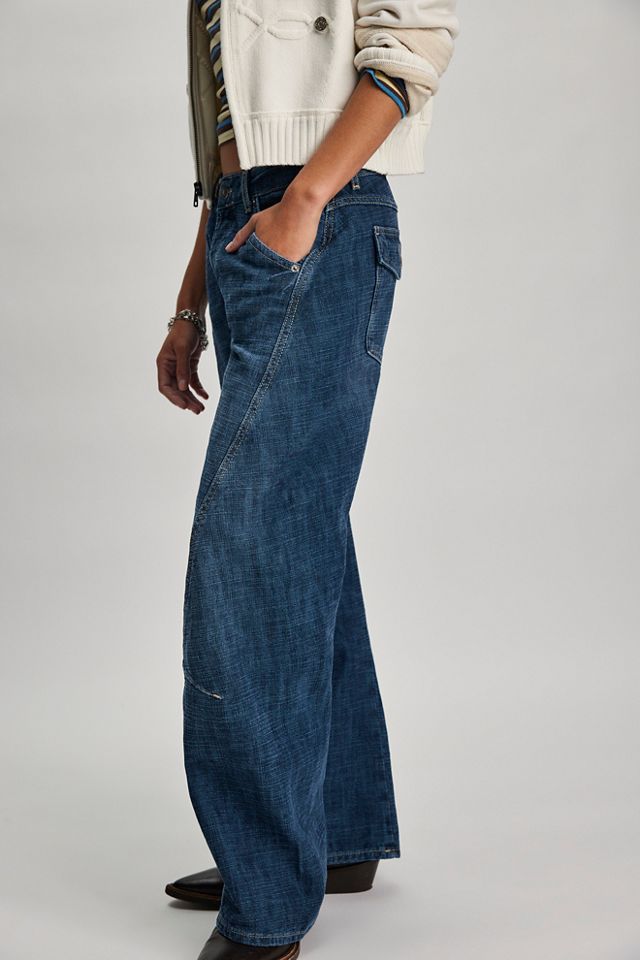 We The Free Highland Low-Rise Twisted Bowed Jeans #1