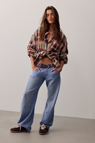 We The Free Highland Low-Rise Twisted Bowed Jeans