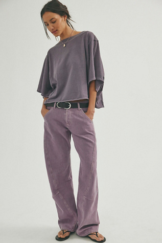 We The Free Highland Low-Rise Twisted Bowed Jeans