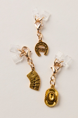 Sonix Charging Port Charm Set of 3 by Free People in Gold