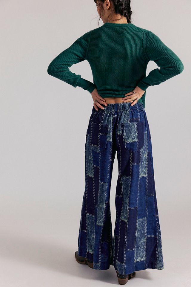 We The Free Patches Wide-Leg Flare Jeans #1