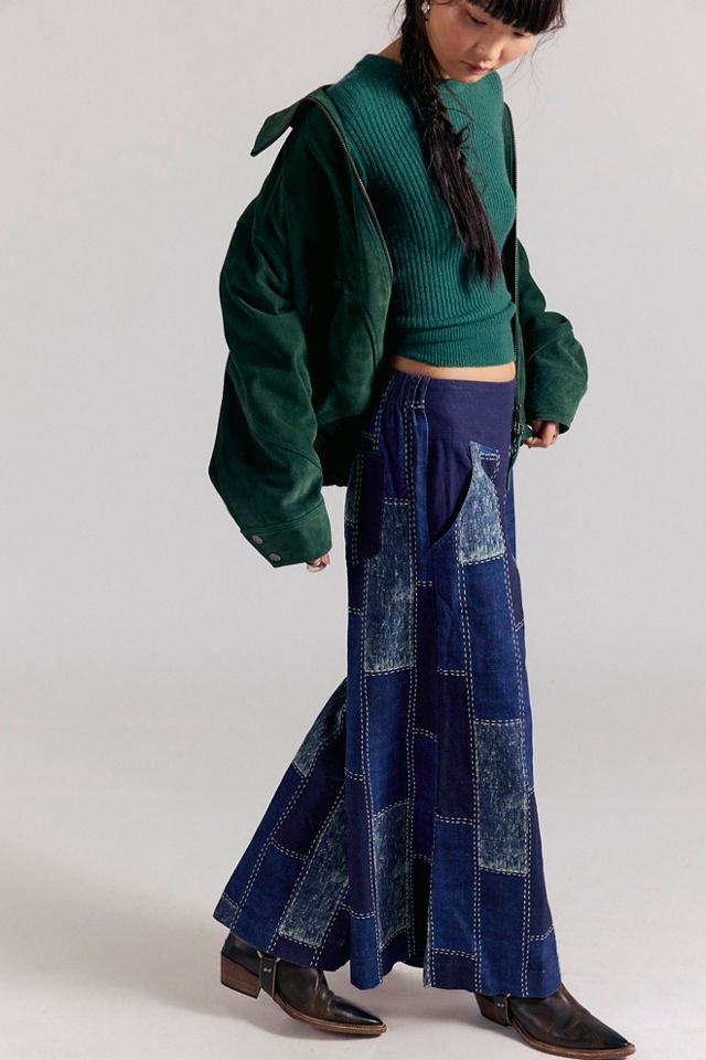 We The Free Patches Wide-Leg Flare Jeans #2