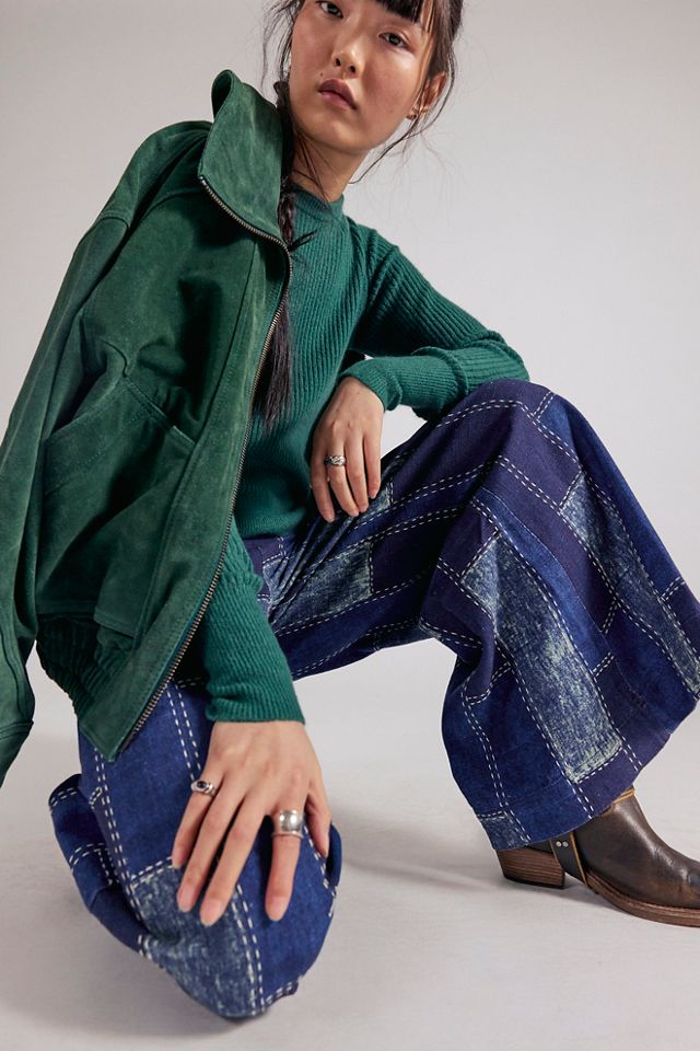 We The Free Patches Wide-Leg Flare Jeans #3