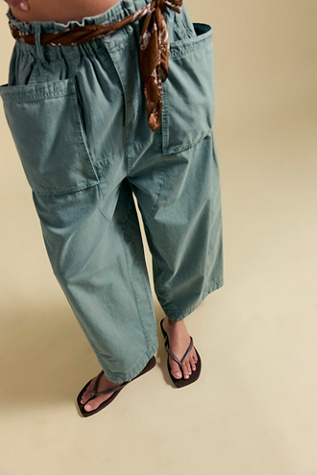 We The Free Costa Pull-On Harem Trousers at Free People in Stormy Sea, Size: Small