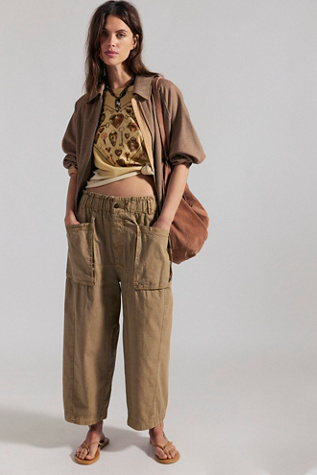 We The Free Costa Pull-On Harem Pants at Free People in Tan, Size: S