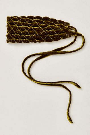 Bandeau en velours Paloma Curried Myrrh
