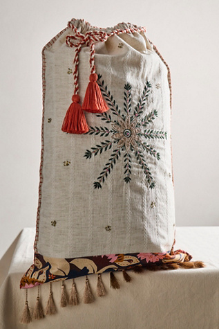 Floral Tassel Gift Sack Top by Free People