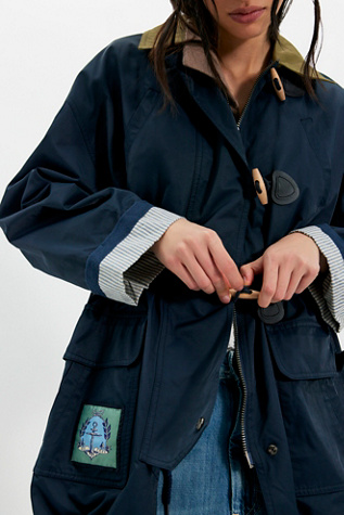 We The Free Captains Utility Jacket at Free People in Blue, Size: S