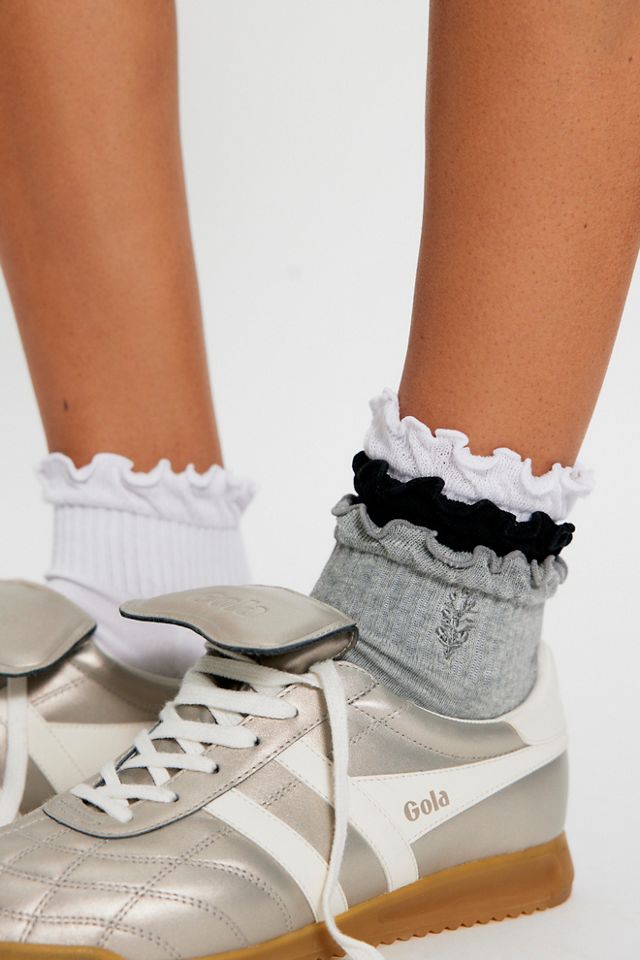 Boîte cadeau de 3 paires de chaussettes à volants classiques #4