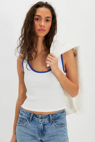 We The Free Moxie Tank Top at Free People in White, Size: S