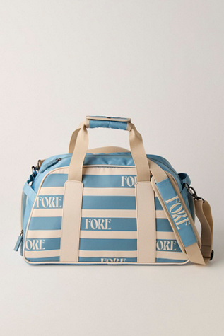 Женская сумка Fore All Boston Retro Duffle, цвет: Синий дымчатый полосатый — фото 2