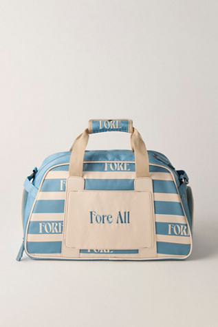 Женская сумка Fore All Boston Retro Duffle, цвет: Синий дымчатый полосатый — фото 3