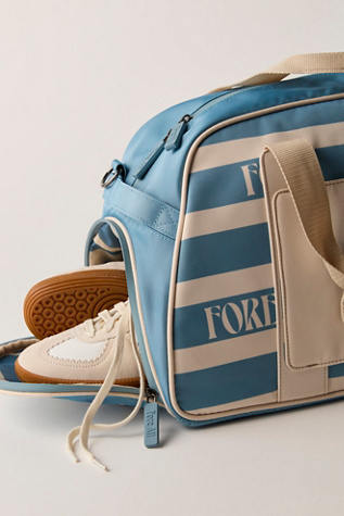Женская сумка Fore All Boston Retro Duffle, цвет: Синий дымчатый полосатый — фото 4