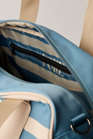 Женская сумка Fore All Boston Retro Duffle, цвет: Синий дымчатый полосатый — фото 5