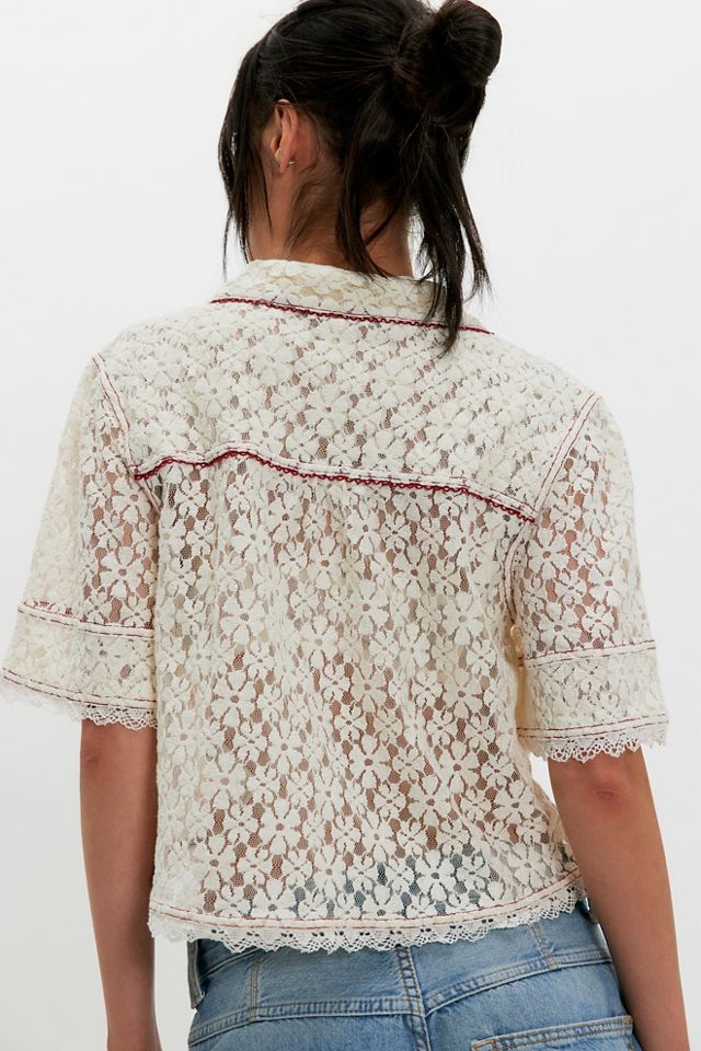 Mannie Lace Button Down #1