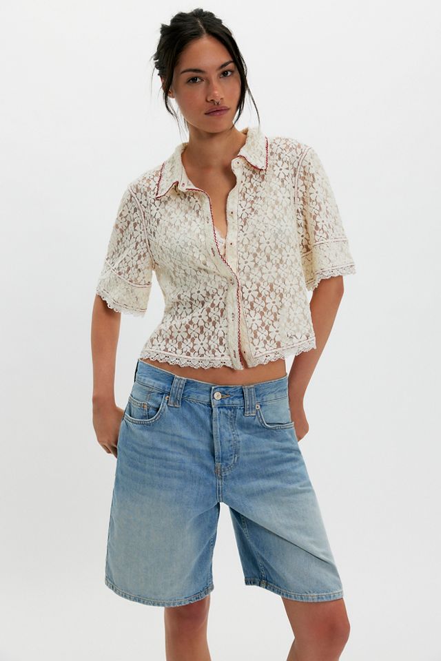 Mannie Lace Button Down #2