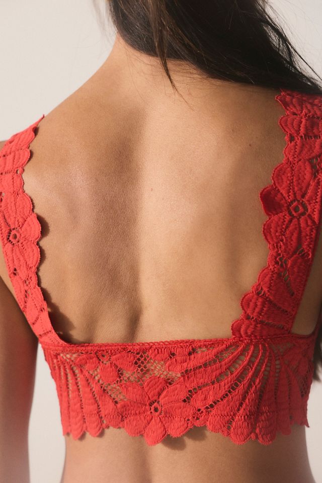 Petal Party Lace Plunge Bralette #1