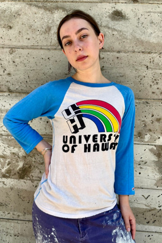1970s University of Hawaii Baseball Tee-Shirt Selected by Nomad Vintage