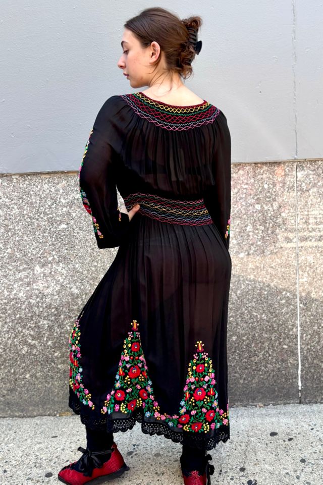 Mid-Century Eastern European Embroidered Dress Selected by Nomad Vintage #3