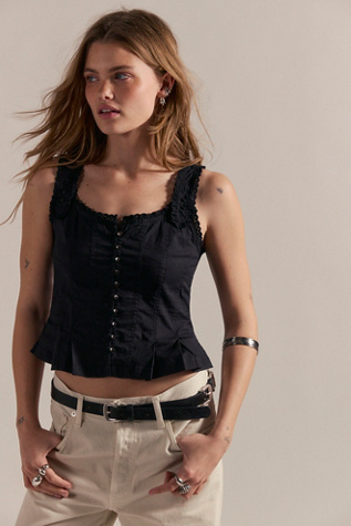 Bridgette Corset Top at Free People in Black, Size: XS