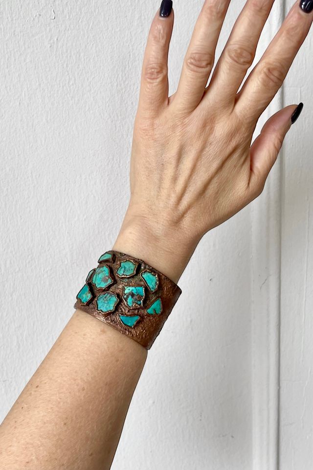 Vintage 70s Copper Brutalist Cuff Bracelet Selected by MARMALADE #1