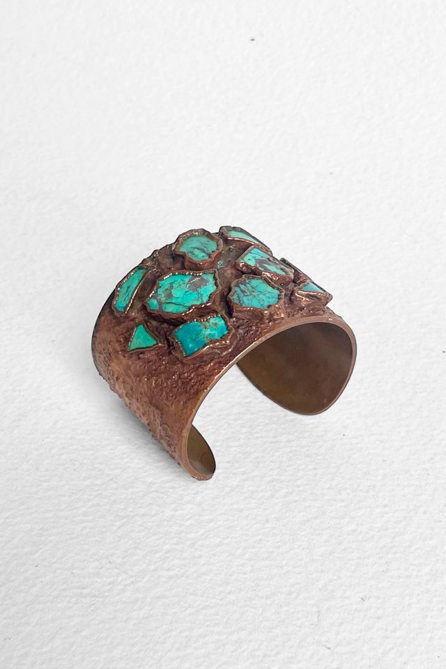 Vintage 70s Copper Brutalist Cuff Bracelet Selected by MARMALADE #2