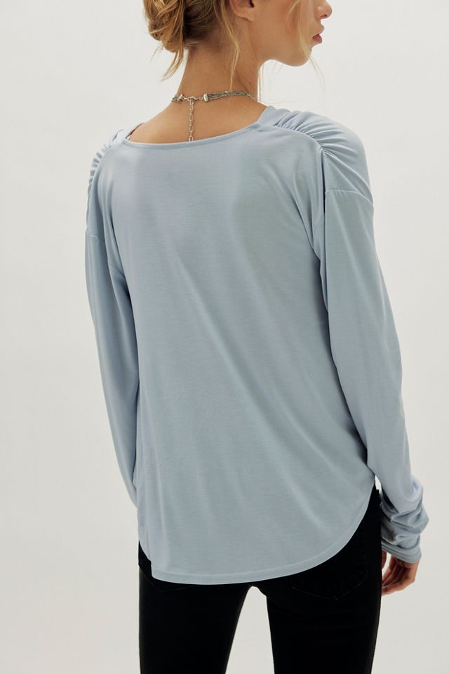 Jane Draped Long Sleeve Top #1