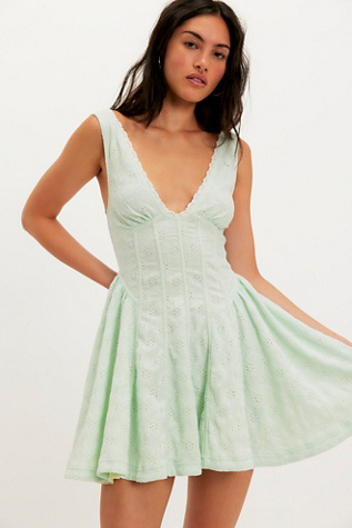 slim fit dress slacks One Shoulder Flowy Dress in Green main image 0