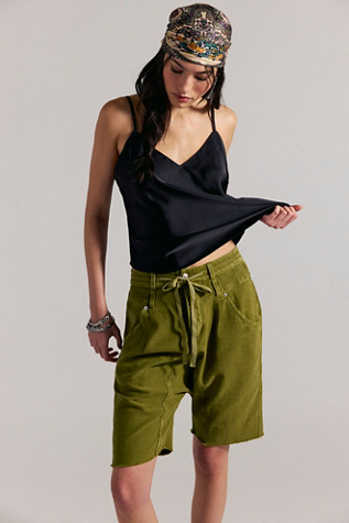 We The Free Sage Harem Shorts at Free People in Green, Size: US 8