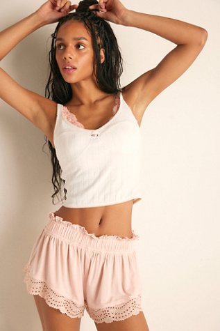 Dream State Shorts by Intimately at Free People in Pink, Size: XS
