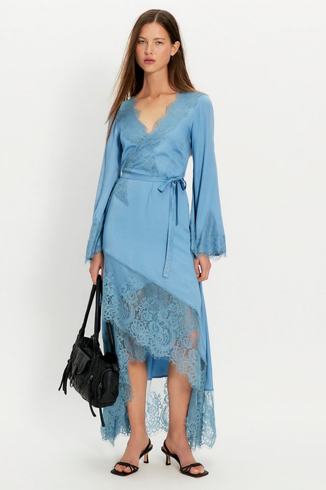 Nigel Preston Soho Wrap Long Sleeve Midi Dress #4