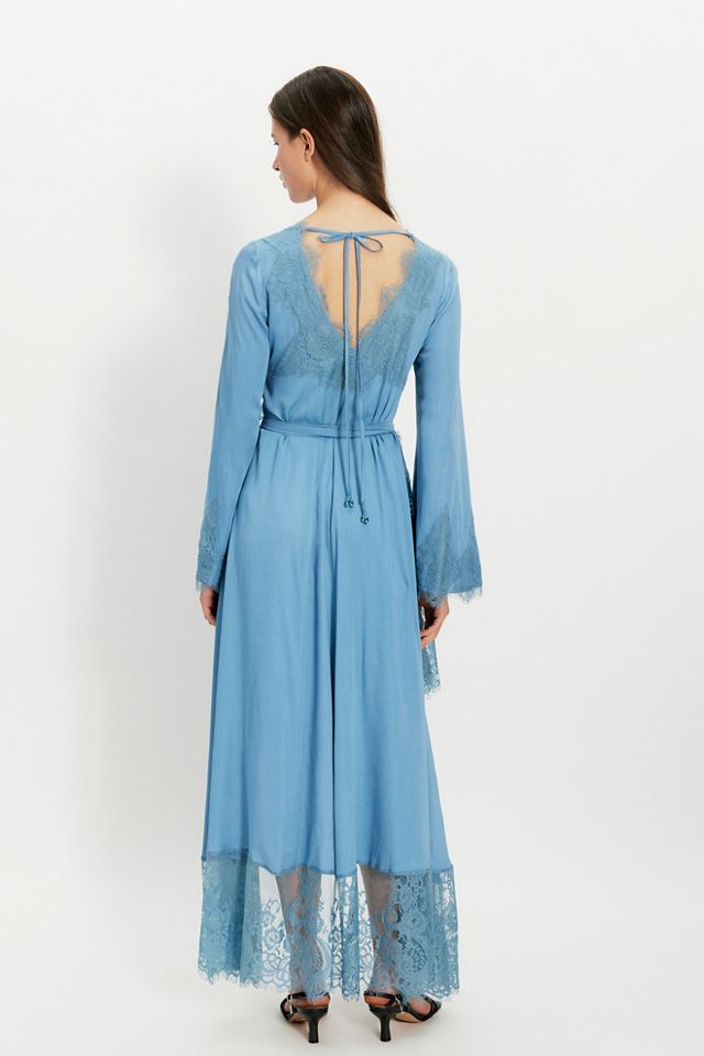 Nigel Preston Soho Wrap Long Sleeve Midi Dress #5