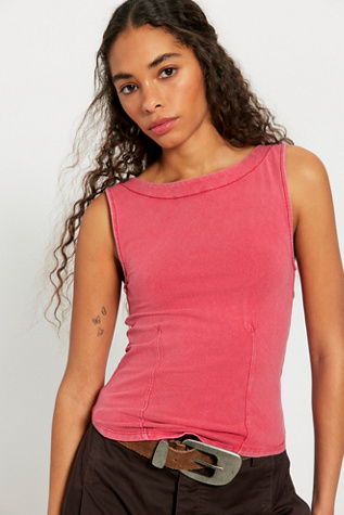 We The Free Iconic Tank Top at Free People in Red, Size: XS